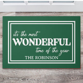 Felpudo Christmas Wonderful time of the year