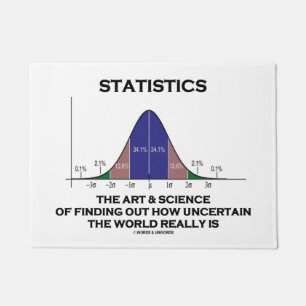 Felpudo Ciencia del arte de las estadísticas que descubre