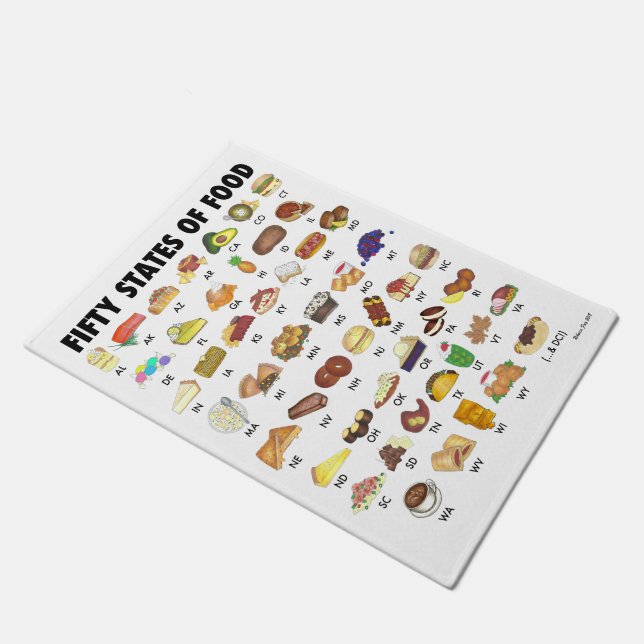 FELPUDO CINCUENTA ESTADOS DE ALIMENTOS EE.UU. (Angular)