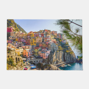 Felpudo Cinque Terre, Italia Castillos de Aldea Antigua Ma