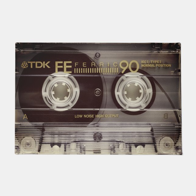 Felpudo Cinta cassette vintage (Anverso)