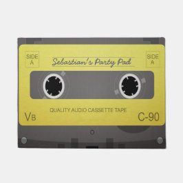 Felpudo Cinta de música retro personalizada