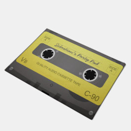Felpudo Cinta de música retro personalizada