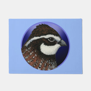 Felpudo Círculo de Cabeza de Codorniz Bobwhite