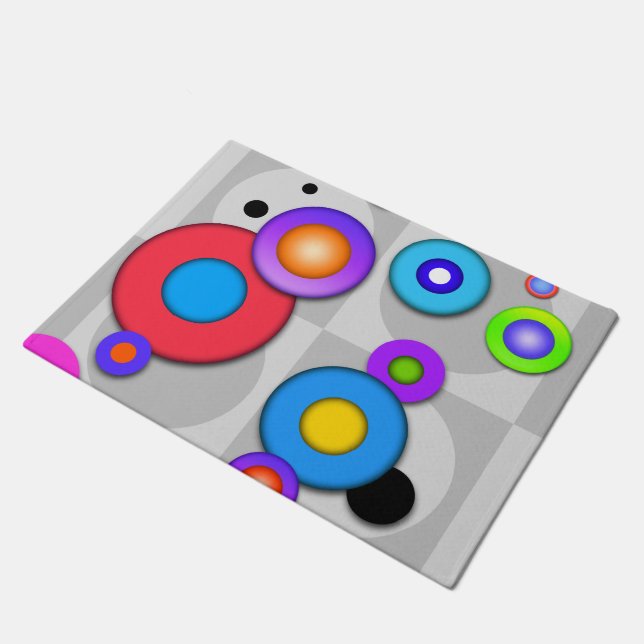 FELPUDO CÍRCULOS DEL ARTE POP (Angular)