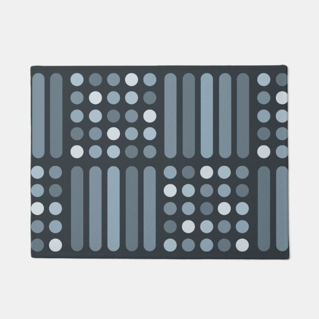 Felpudo Círculos modernos de mediados del siglo (Anverso)