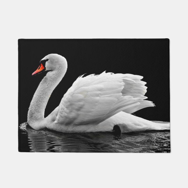 Felpudo Cisne blanco en el lago (Anverso)