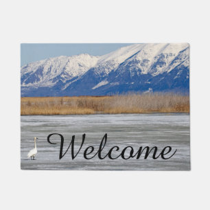 Felpudo Cisne y nieve