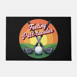 Felpudo Cita de golf divertida