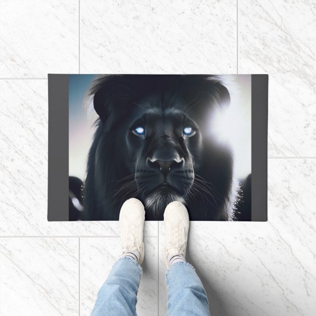 Felpudo Cita de León Poderoso Motivacional (Interior)