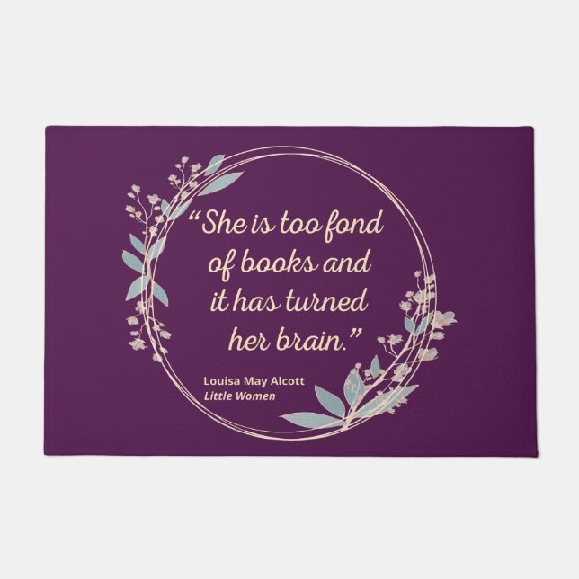 Felpudo Cita de mujeres pequeñas II - Estilo lindo (Anverso)