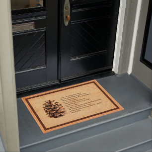 Felpudo Cita De Pine Cone Y John Muir