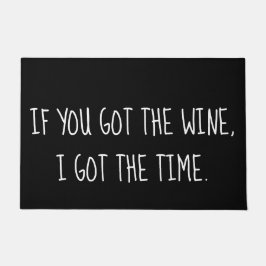 Felpudo Cita del vino, humor del amante del vino