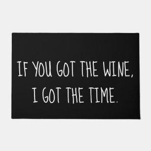 Felpudo Cita del vino, humor del amante del vino