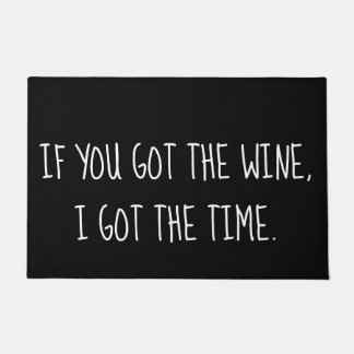 Felpudo Cita del vino, humor del amante del vino