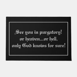 Felpudo Cita graciosa del sacerdote vicario Chiste