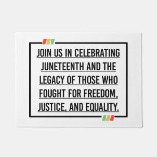 Felpudo Citas del 19 de junio, Libertad para afroamericano