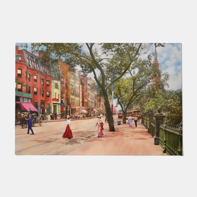 Felpudo Ciudad - Boston, MAMÁES - Boylston St 1915 (Anverso)