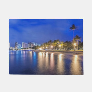 Felpudo Ciudad de Waikiki al amanecer