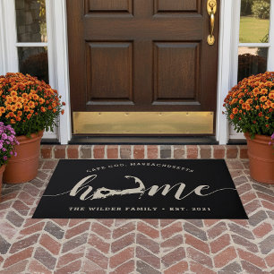 Felpudo Ciudad natal de Cape Cod personalizada