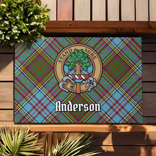 Felpudo Clan Anderson Escudo sobre Tartán (Subido por el creador)