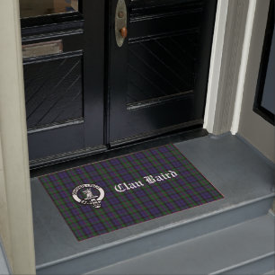 Felpudo Clan Baird Escudo Tartan Personalizable