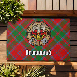 Felpudo Clan Drummond Escudo sobre Tartán
