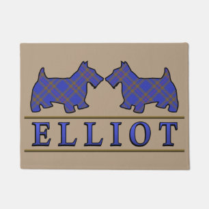 Felpudo Clan escocés Elliot Tartan Scottie Dogs
