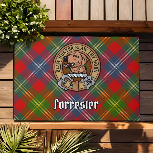 Felpudo Clan Forrester Escudo sobre Tartán (Subido por el creador)