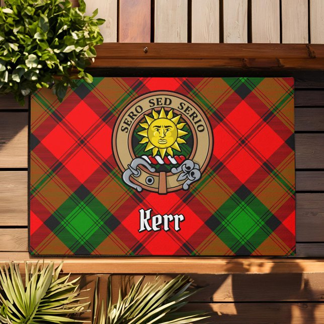 Felpudo Clan Kerr Escudo por Tartán (Subido por el creador)