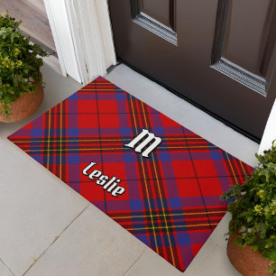 Felpudo Clan Leslie Red Tartan