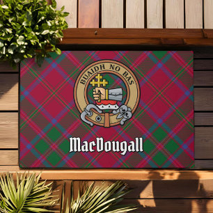 Felpudo Clan MacDougall Escudo sobre Tartán