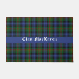 Felpudo Clan MacLaren Tartan Plaid Personalizable