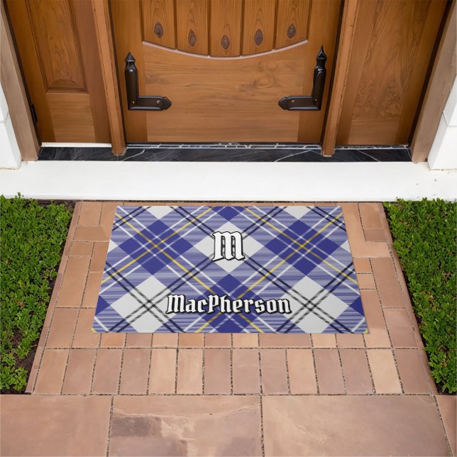 Felpudo Clan MacPherson Blue Dress Tartan Doormat (Exterior)