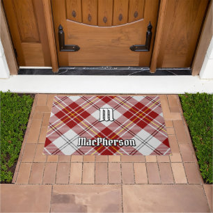 Felpudo Clan MacPherson Vestido Rojo Tartan Doormat