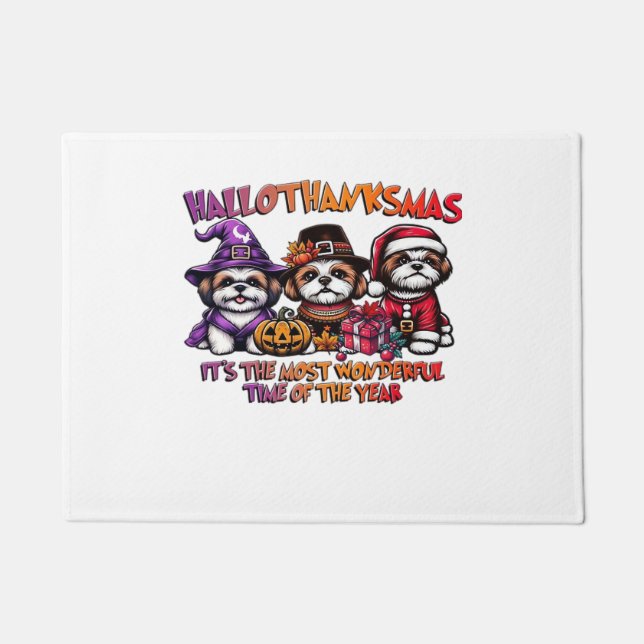 Felpudo Clásico de los Navidades de Acción de Gracias de S (Anverso)