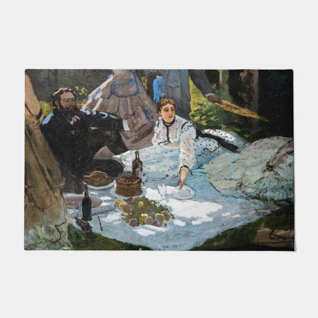 Felpudo Claude Monet - Almuerzo en la hierba, panel derech (Anverso)