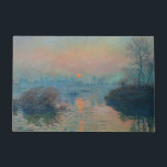 Felpudo Claude Monet - Atardecer en el Sena en Lavacourt<br><div class="desc">Atardecer en el Sena en Lavacourt,  Efecto Invierno / Soleil couchant sur la Seine a Lavacourt,  effet d'hiver - Claude Monet,  Petróleo en lienzo,  1880</div>
