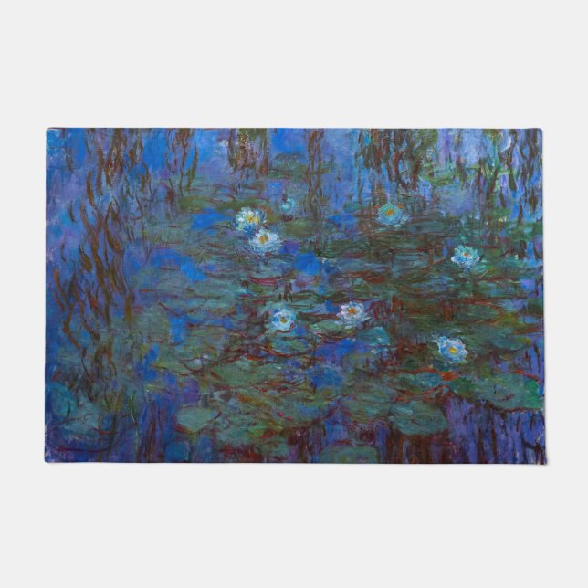 Felpudo Claude Monet - Blue Water Lilies (Anverso)