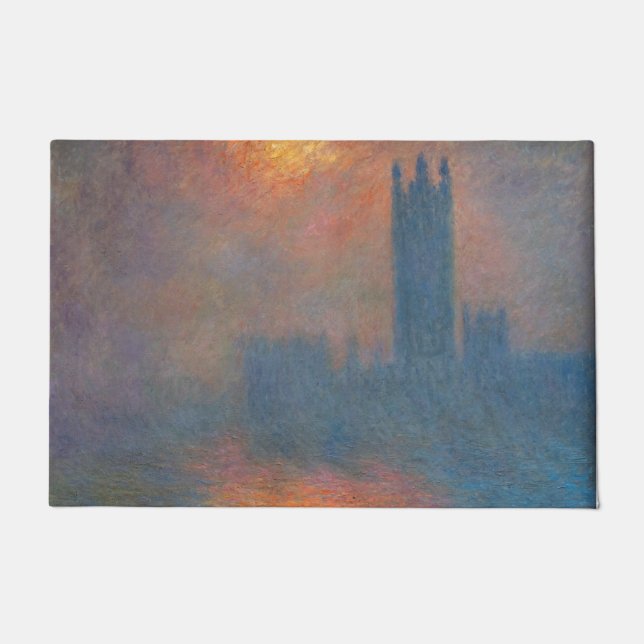 Felpudo Claude Monet - Cámaras del Parlamento Londres (Anverso)