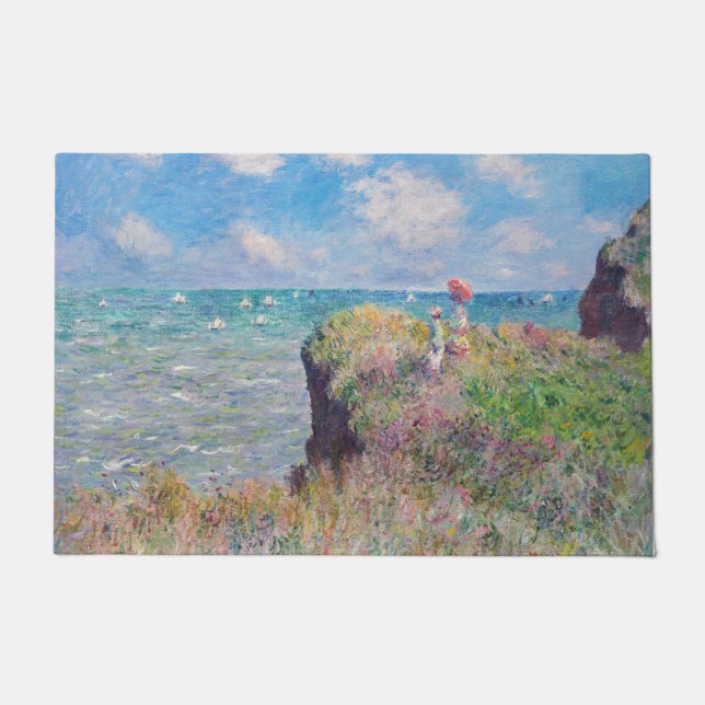 Felpudo Claude Monet - Camino acantilado en Pourville (Anverso)