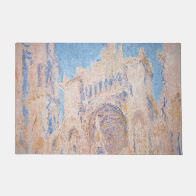 Felpudo Claude Monet - Catedral de Rouen al atardecer (Anverso)