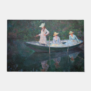 Felpudo Claude Monet - En el barco Norvegienne en Giverny