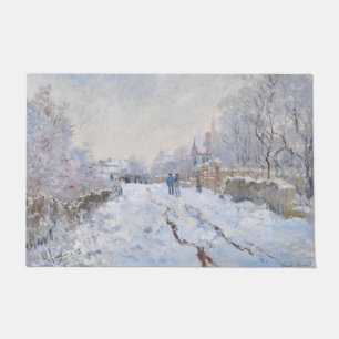 Felpudo Claude Monet - Escena de nieve en Argentina