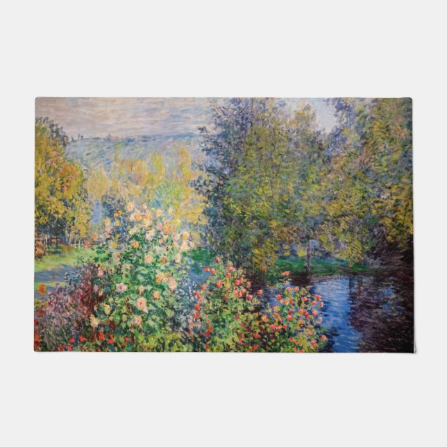 Felpudo Claude Monet - Esquina del jardín de Montgeron (Anverso)