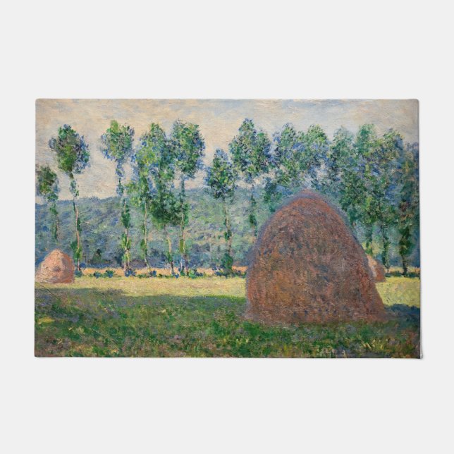 Felpudo Claude Monet - Haystacks cerca de Giverny (Anverso)