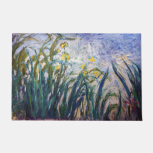Felpudo Claude Monet - Irlandeses amarillos y morados