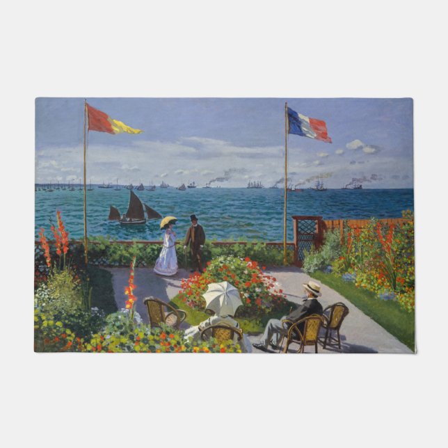 Felpudo Claude Monet - Jardín en Sainte-Adresse (Anverso)