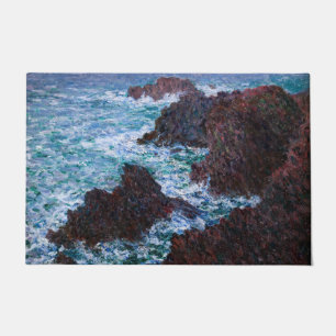 Felpudo Claude Monet - Las rocas en Belle-Ile, Costa Salva