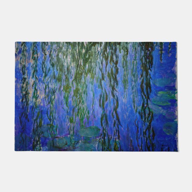 Felpudo Claude Monet - Lilis de agua con sauce lloroso (Anverso)
